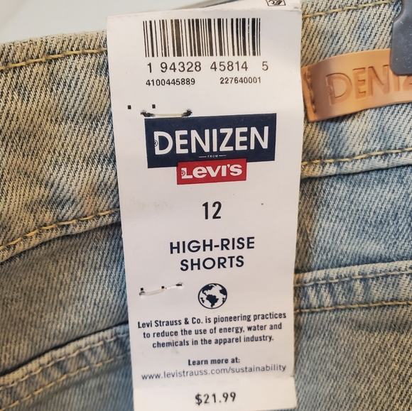 Levi's Denizen - Woman's- High Rise Shorts - NWT - Sz 12 - Picture 7 of 7